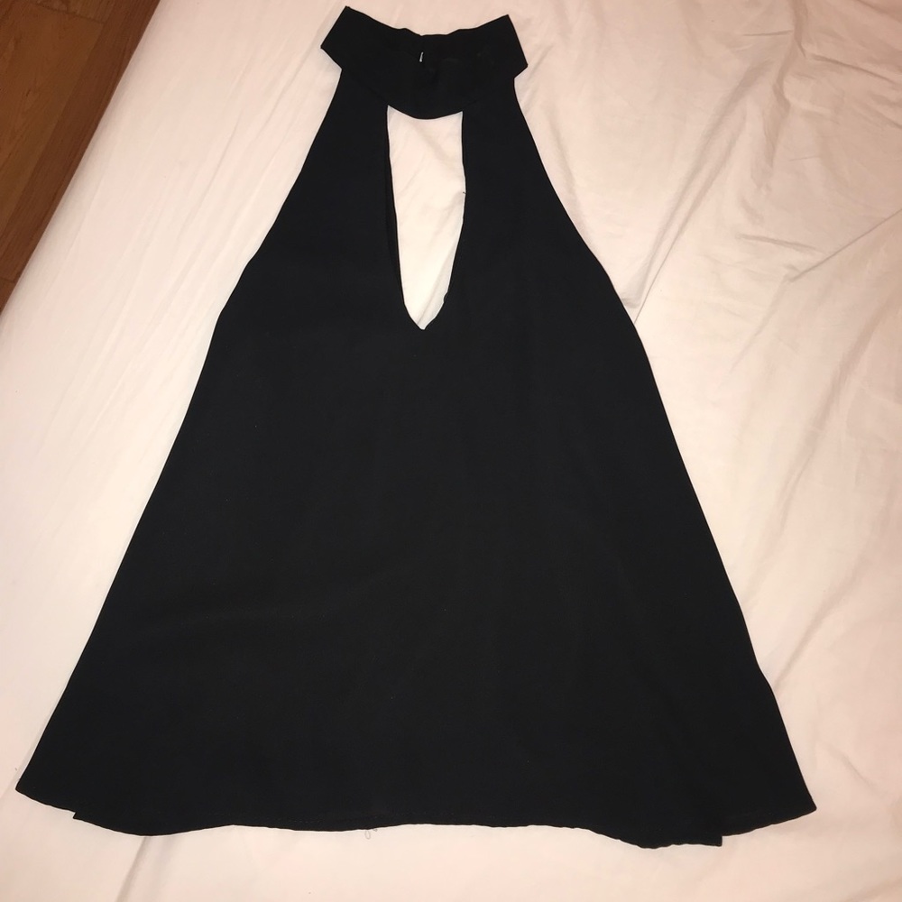 Flowly Black Mock Neck Sleeveless Tank Top Small